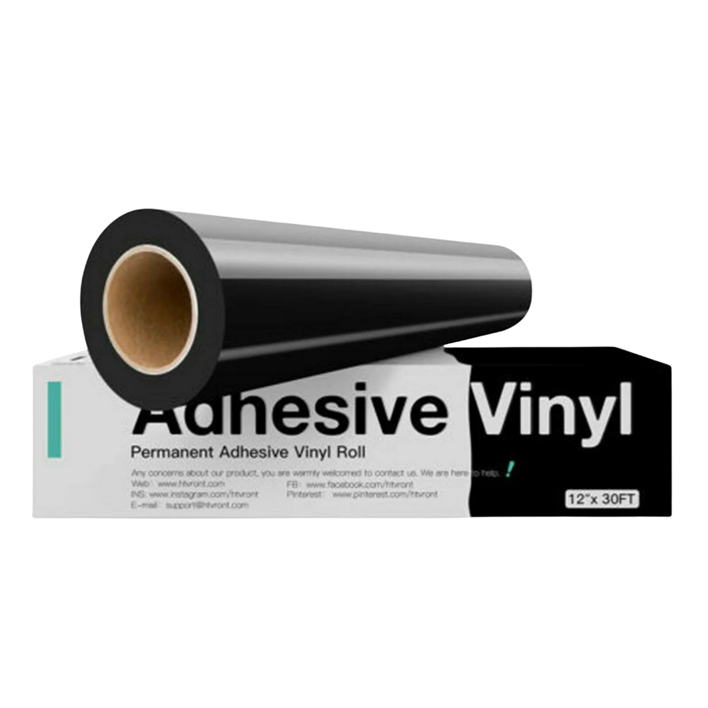Cricut-Compatible Glossy Adhesive Vinyl Roll – 30×900cm (Permanent, 12in × 30ft)
