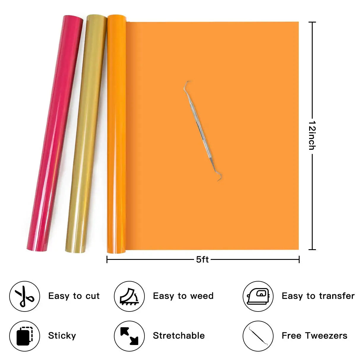 18 Metres of HTV – Compatible with Every Cricut and Silhouette Machine ★★★★★  50% OFF + Free Shipping