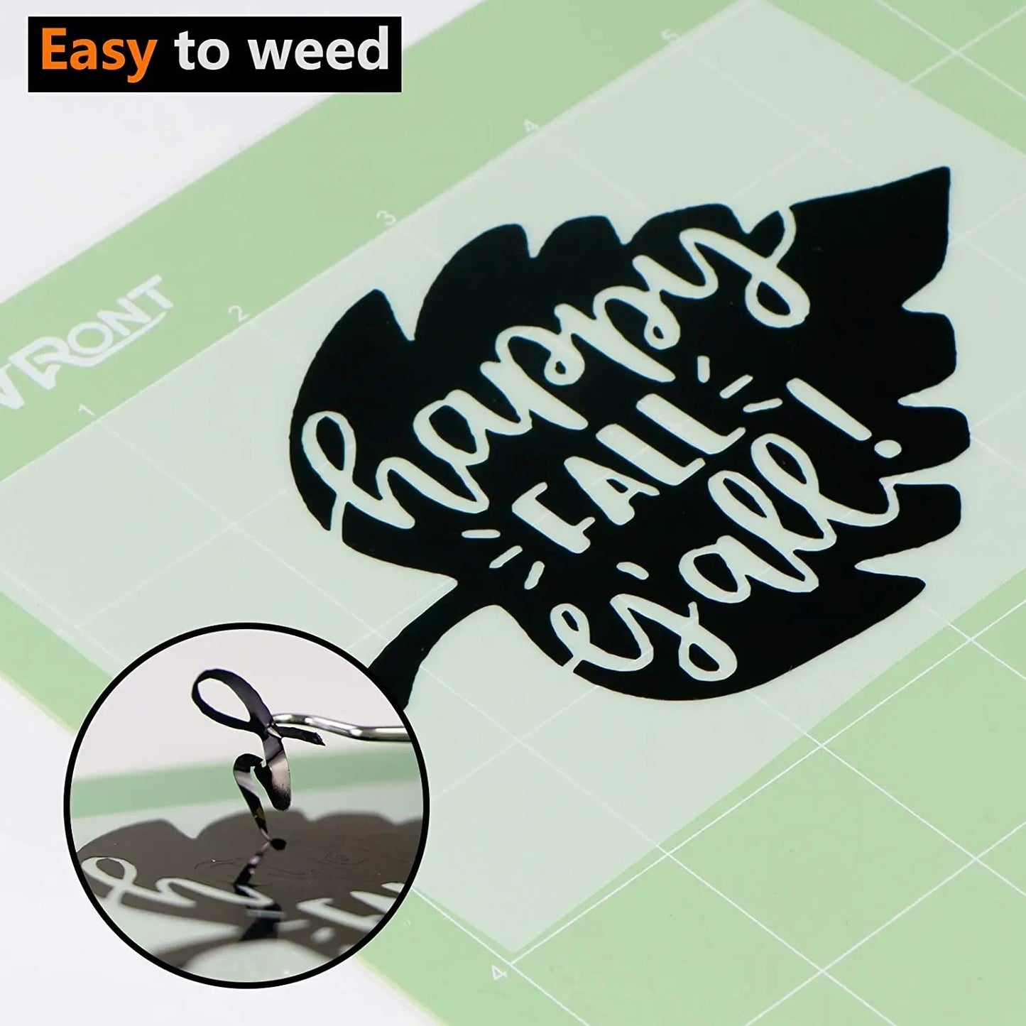 Cricut-Compatible Glossy Adhesive Vinyl Roll – 30×900cm (Permanent, 12in × 30ft) White